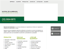 Tablet Screenshot of nacionaldealambrados.com